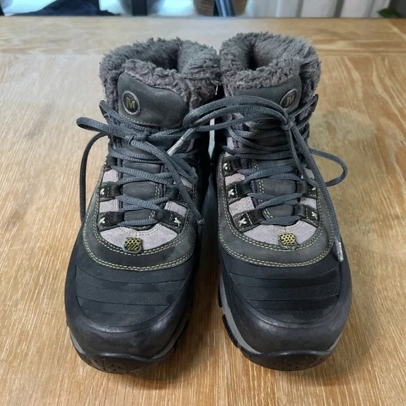 Merrell Womens Size 8.5‎ Hiking Continuum Boots with Vibram Soles Ortholite - Picture 4 of 8